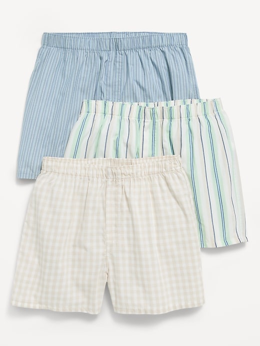 Image number 1 showing, 3-Pack Soft-Washed Boxer Shorts -- 3.5-inch inseam