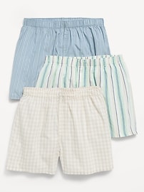 Image number 1 showing, 3-Pack Soft-Washed Boxer Shorts -- 3.5-inch inseam