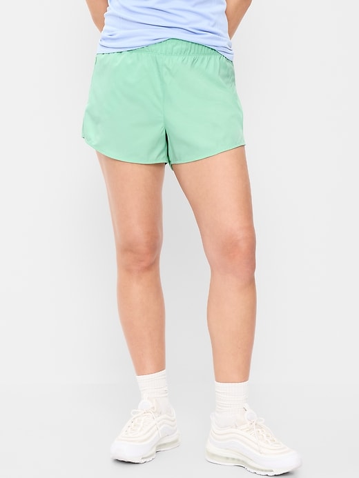 Image number 1 showing, Mid-Rise StretchTech Run Shorts -- 3-inch inseam