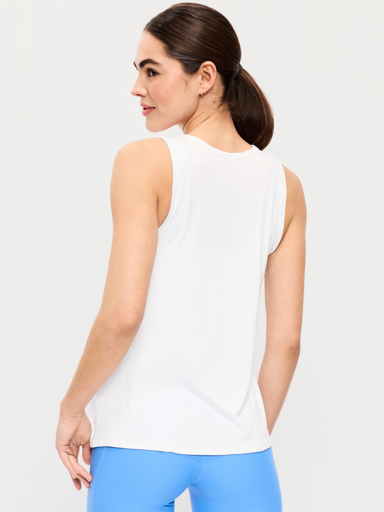 Женский топ Old Navy Luxe Sleeveless Top, цвет: Белый — фото 2