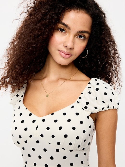 Image number 3 showing, Short-Sleeve Fit & Flare Midi Dress