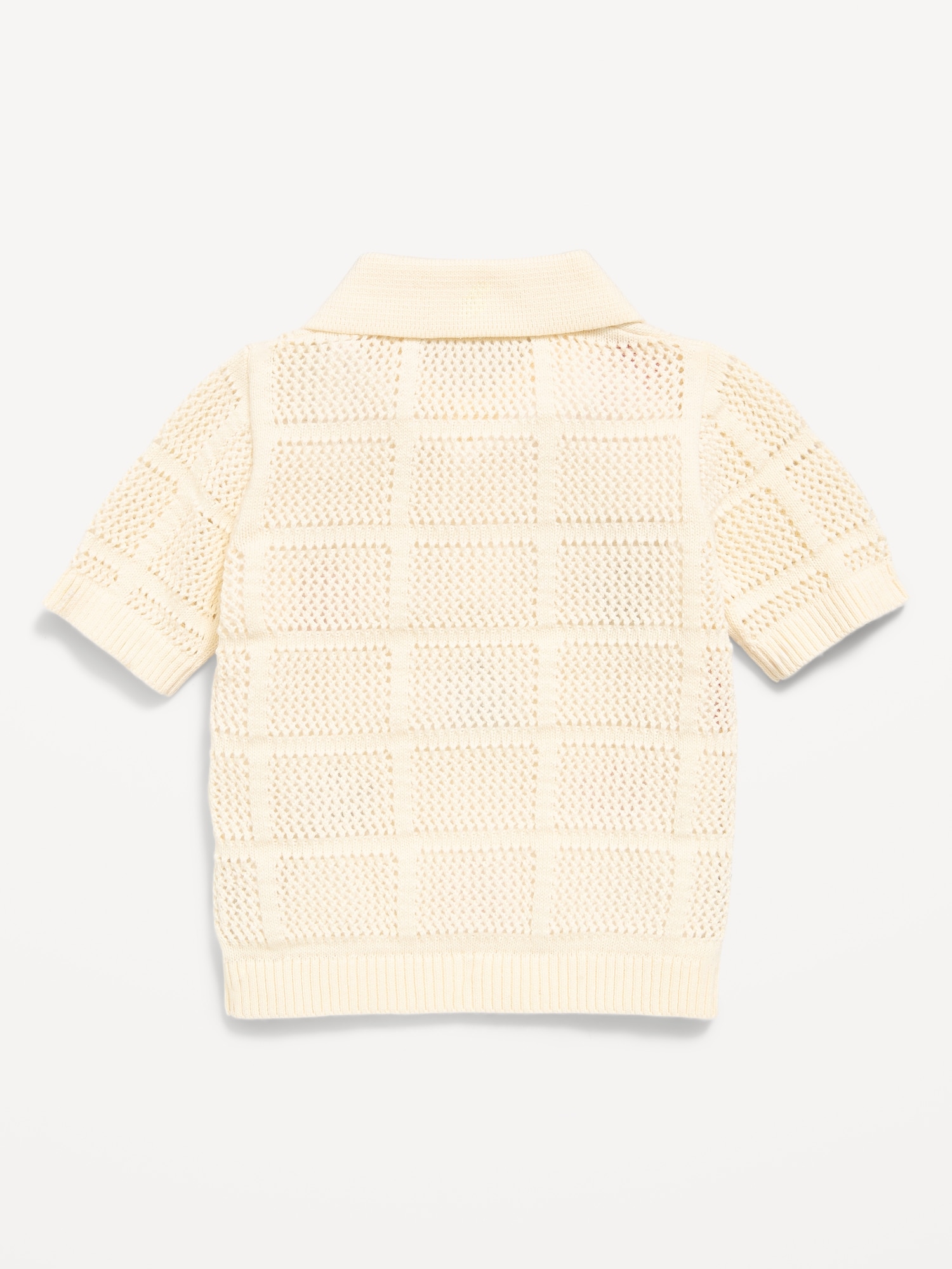 Short-Sleeve Sweater-Knit Polo for Baby