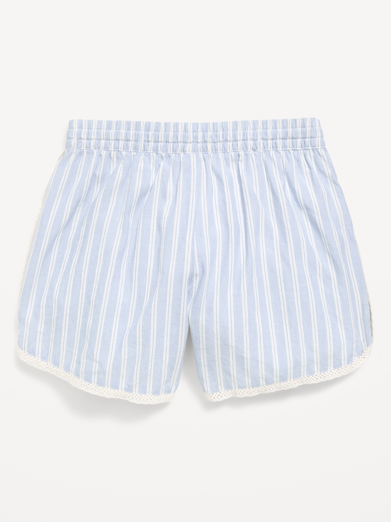 Lace-Trim Poplin Boxer Shorts for Girls