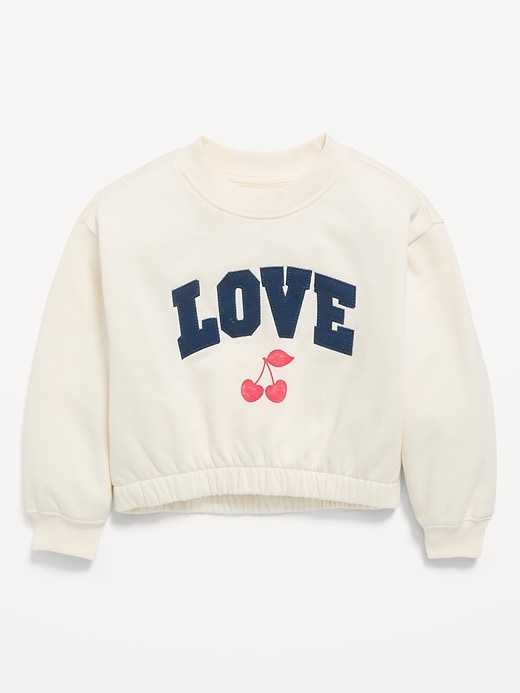 Image number 1 showing, Long-Sleeve Graphic Sweatshirt for Toddler Girls