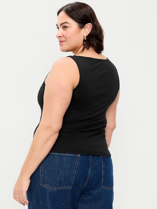 Image number 8 showing, Hug Double-Layer Boat-Neck Top