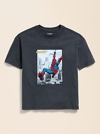 Image number 5 showing, Old Navy x Marvel Spider-Man Oversized Graphic T-Shirt for Boys