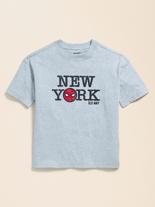 Image number 4 showing, Old Navy x Marvel Spider-Man Oversized Graphic T-Shirt for Boys