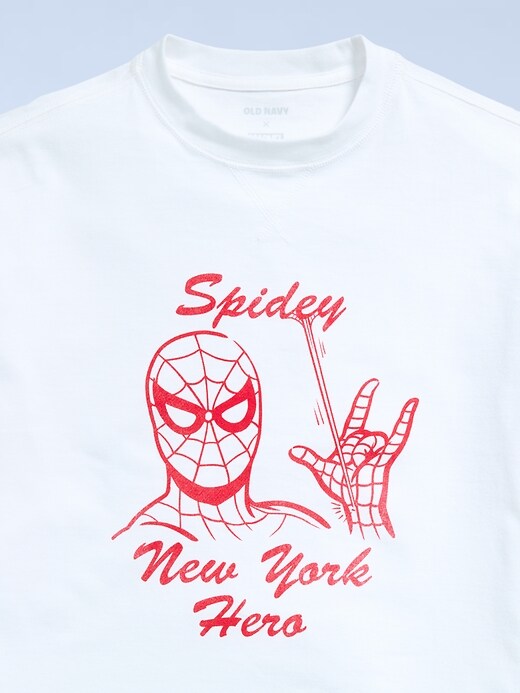 Image number 6 showing, Old Navy x Marvel Spider-Man Oversized Graphic T-Shirt for Boys