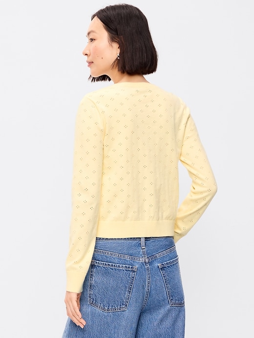 Image number 2 showing, SoSoft Lite Cropped Pointelle Cardigan