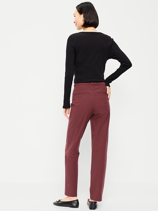 Image number 3 showing, High-Waisted Pixie Straight Pants