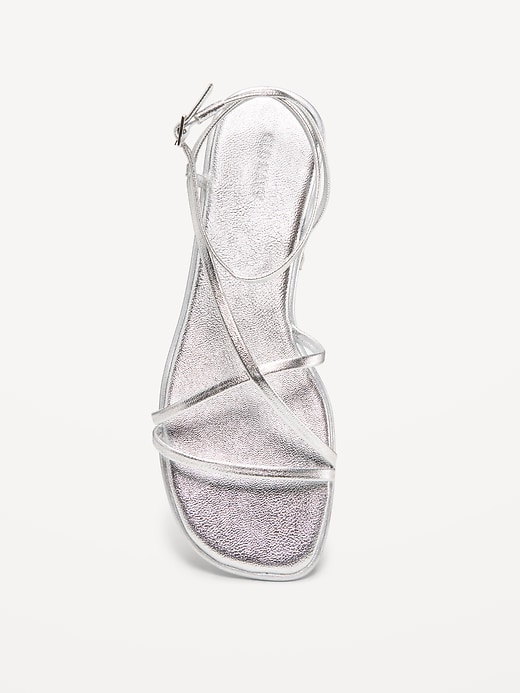 Image number 2 showing, Strappy Faux-Leather Sandals