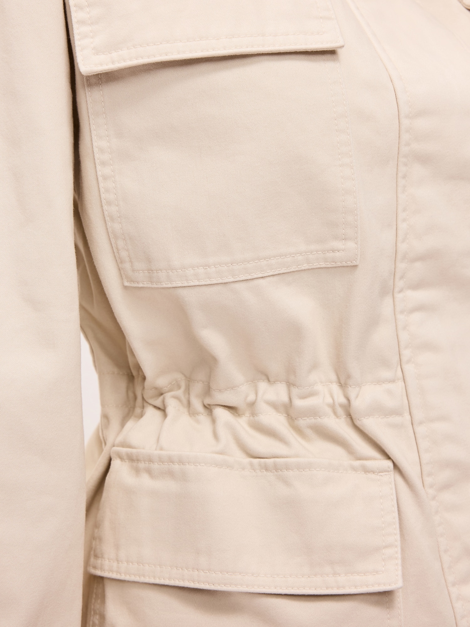 Cinched-Waist Utility Jacket