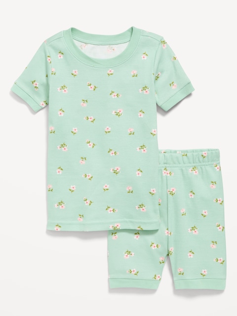 Printed Snug-Fit Pajama Set for Toddler & Baby
