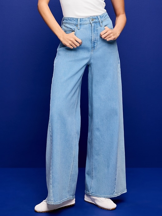 Image number 2 showing, Extra High-Waisted Super Wide-Leg Jeans