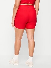 Image number 3 showing, Extra-High Waisted PowerSoft Boundless Pocket Biker Shorts-- 6-inch inseam - No Front Seam