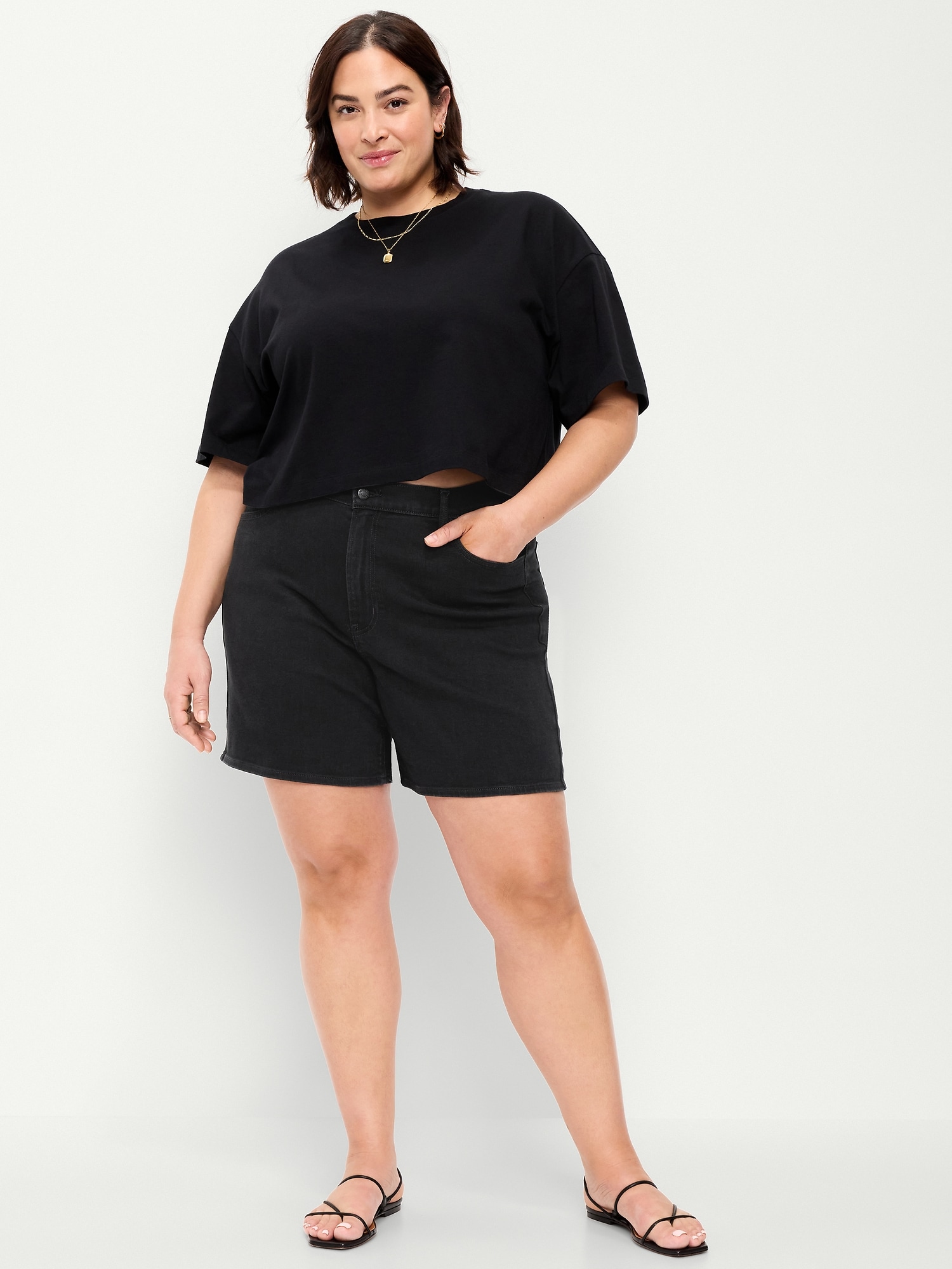 High-Waisted Wow Jean Shorts - 7-inch inseam