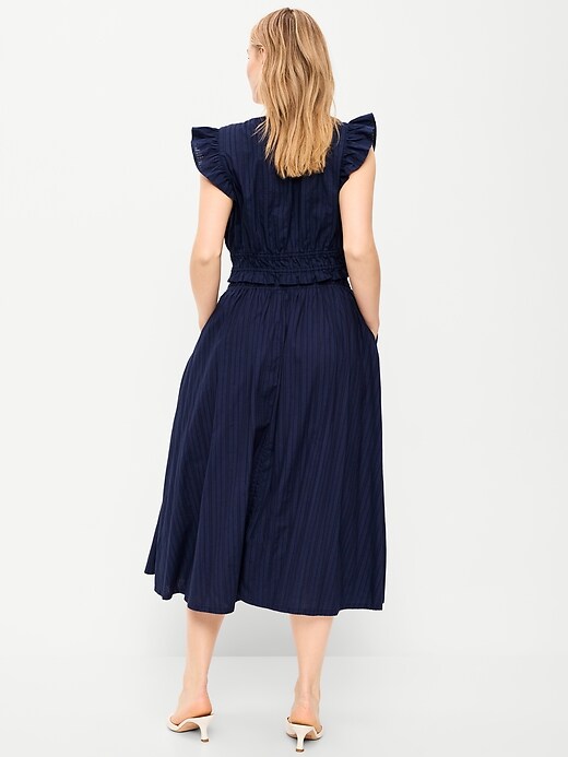 Image number 6 showing, Smocked-Waist Midi Skirt