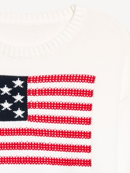 Image number 5 showing, Long-Sleeve Flag Sweater
