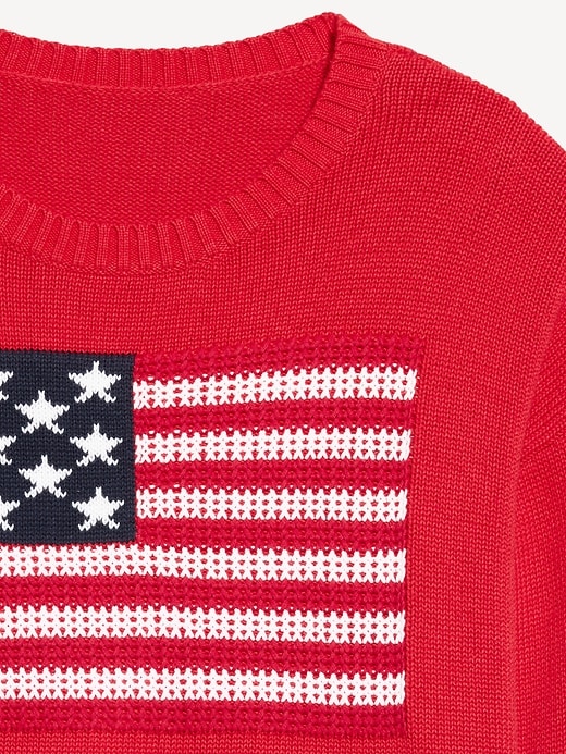 Image number 5 showing, Long-Sleeve Flag Sweater