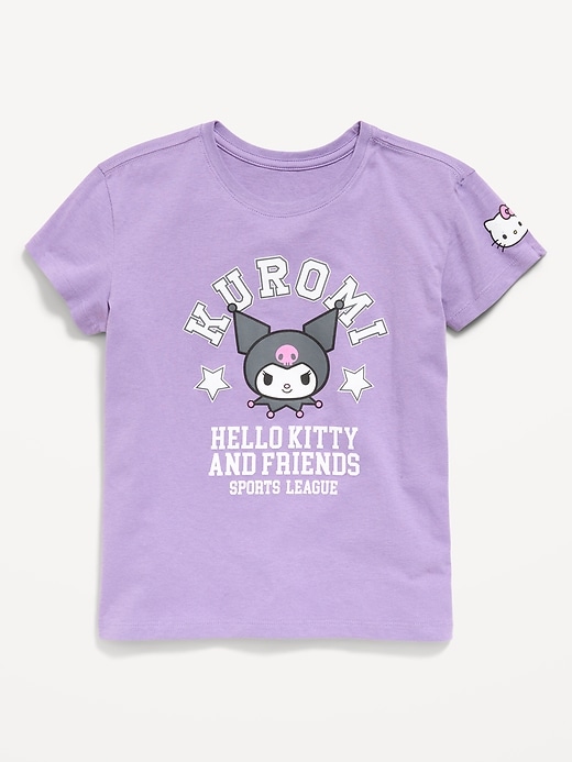 Image number 1 showing, Kuromi™ & Hello Kitty® Graphic T-Shirt for Girls