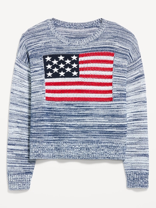 Image number 4 showing, Long-Sleeve Flag Sweater