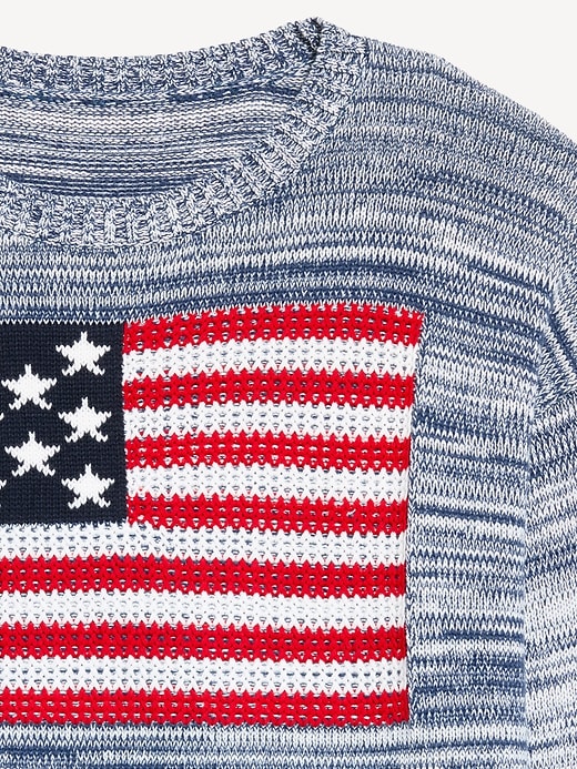 Image number 5 showing, Long-Sleeve Flag Sweater