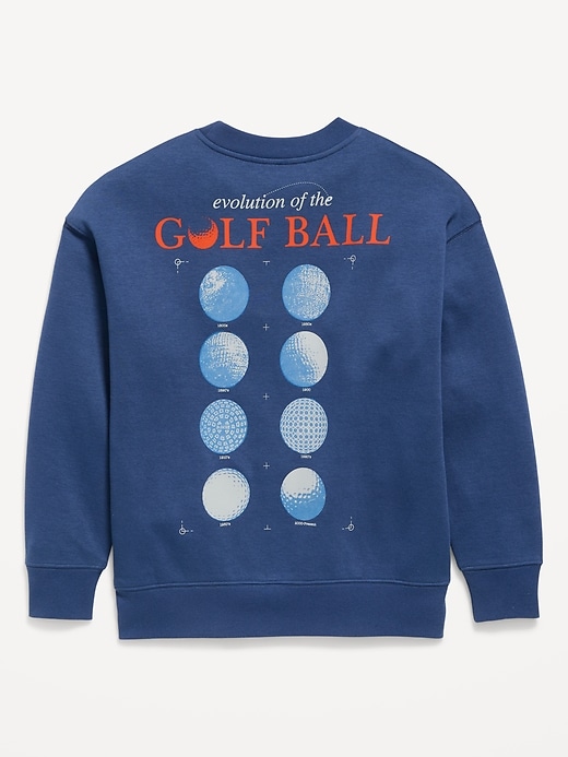 Image number 3 showing, PGA TOUR™ Oversized Gender-Neutral Graphic Sweatshirt for Kids