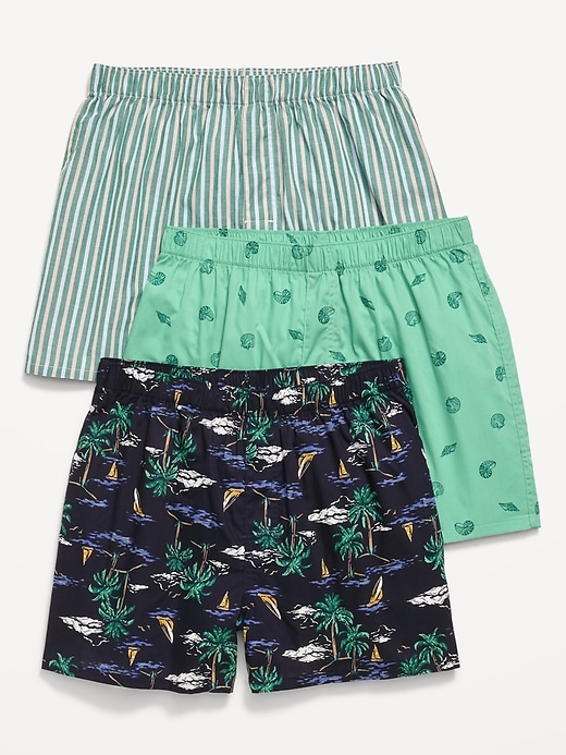 Image number 1 showing, 3-Pack Soft-Washed Boxer Shorts -- 3.5-inch inseam