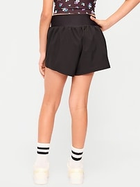 Image number 2 showing, High-Waisted StretchTech Performance Shorts for Girls