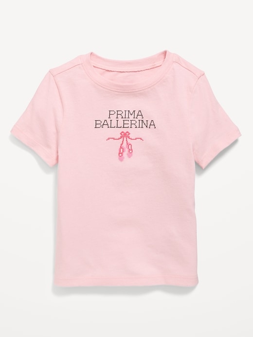 Image number 1 showing, Short-Sleeve Graphic T-Shirt for Toddler Girls