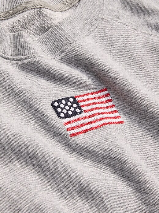 Image number 3 showing, Short-Sleeve Cropped Raglan Sweatshirt