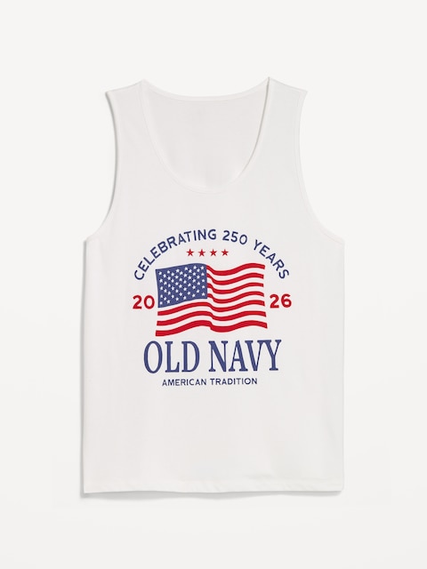 Flag Logo Graphic Tank for Men