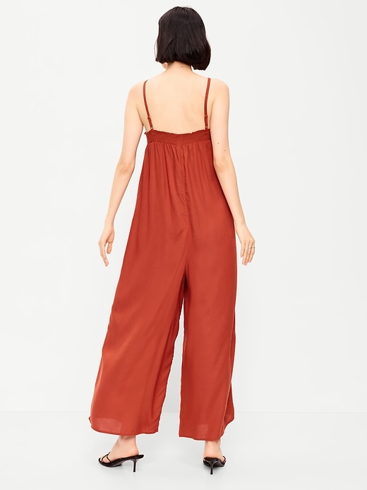 Image number 2 showing, Airy Smocked-Top Jumpsuit