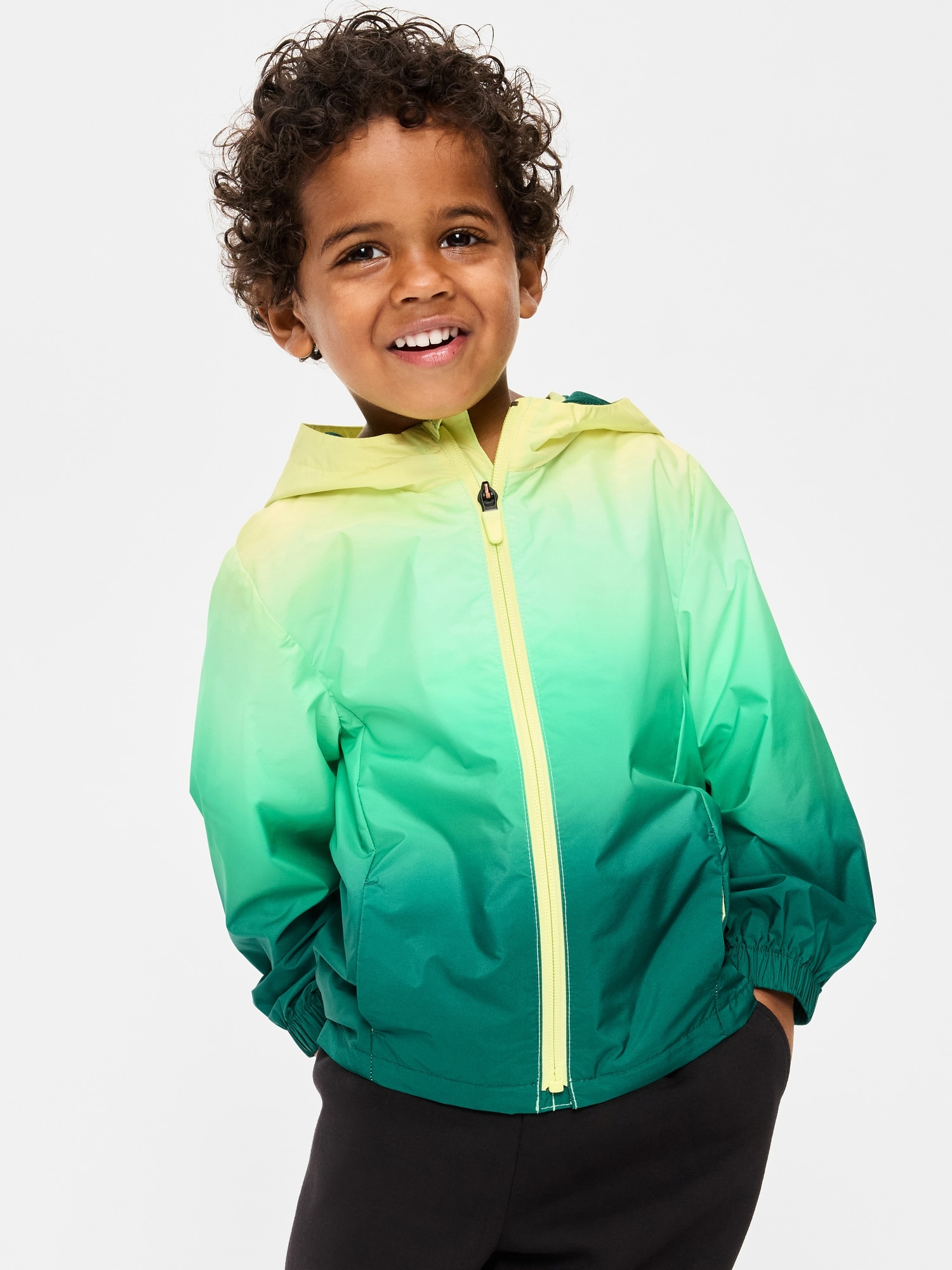 Water-Resistant Hooded Jacket for Toddler Boys