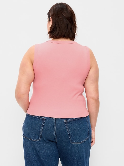 Image number 8 showing, Snug Crop V-Neck Tank Top