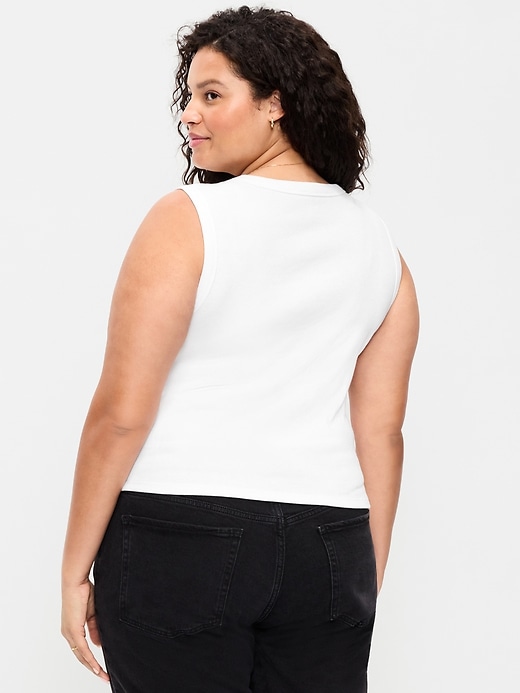 Image number 8 showing, Snug Crop V-Neck Tank Top