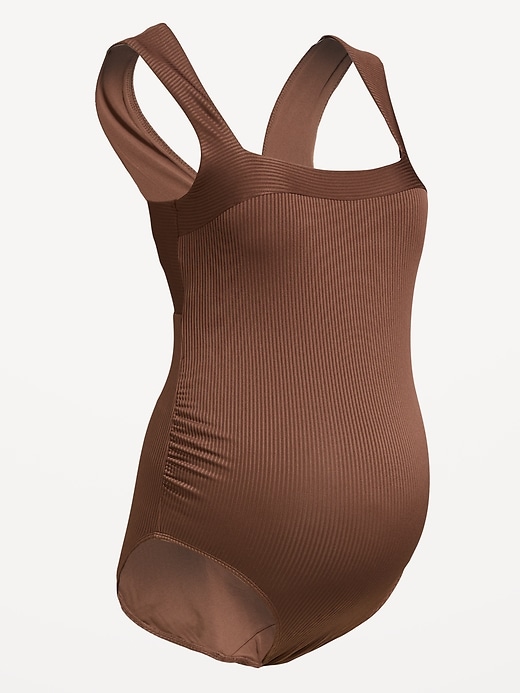 Image number 1 showing, Maternity Structured One-Piece Swimsuit