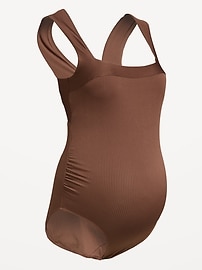 Image number 1 showing, Maternity Structured One-Piece Swimsuit