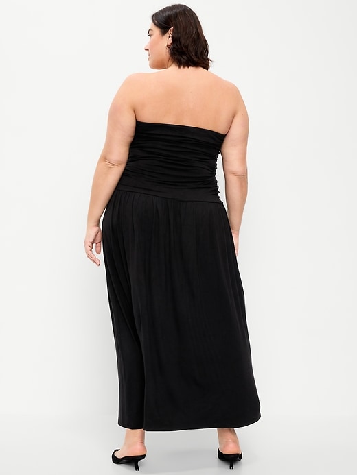 Image number 8 showing, Fit & Flare Drop-Waist Maxi Tube Dress
