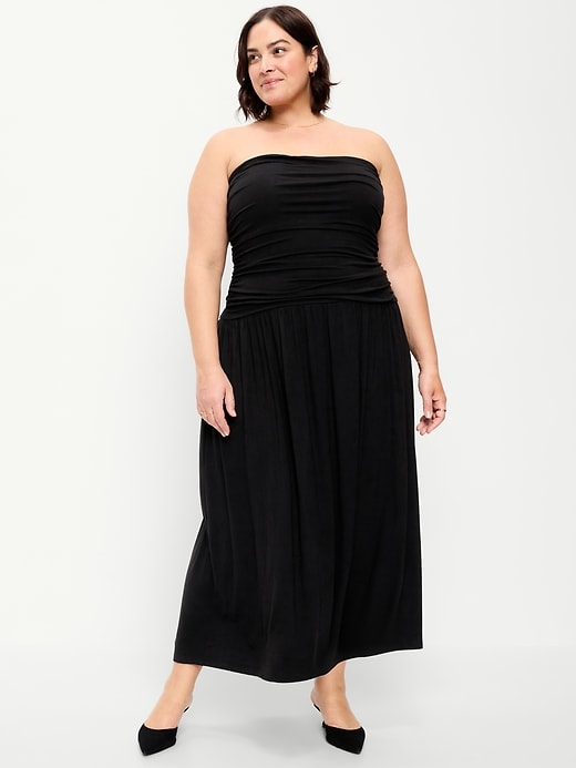 Image number 7 showing, Fit & Flare Drop-Waist Maxi Tube Dress
