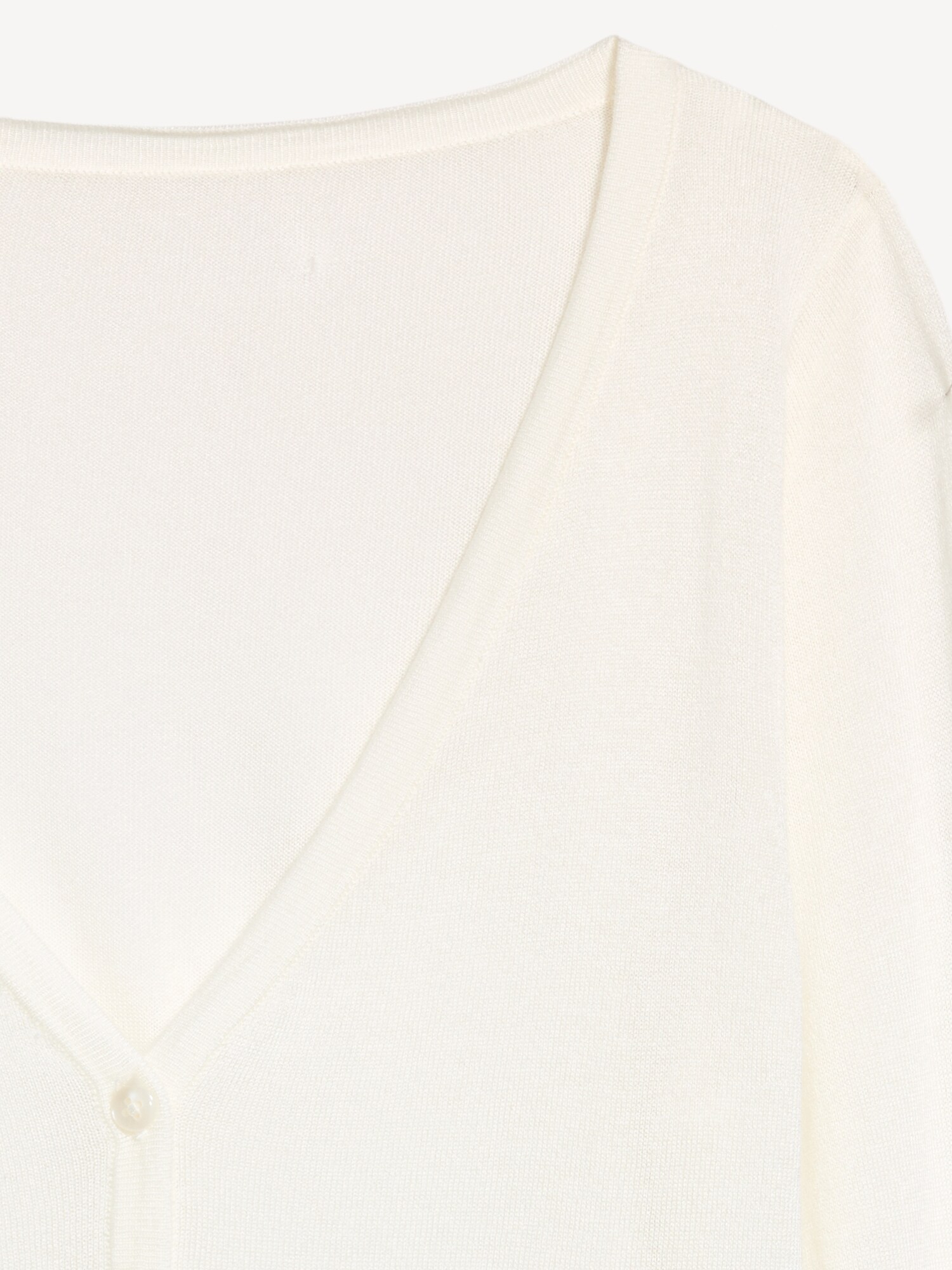 Женский кардиган Old Navy Merino Wool-Blend Sheer Cropped V-Neck, цвет: Белый — фото 5