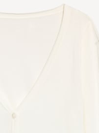 Image number 3 showing, Long-Sleeve Cropped V-Neck Cardigan