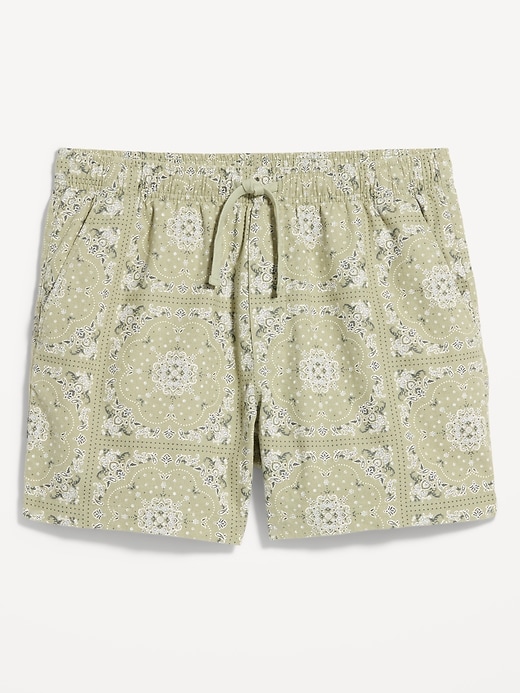 Image number 6 showing, Linen-Blend Jogger Shorts -- 5-inch inseam