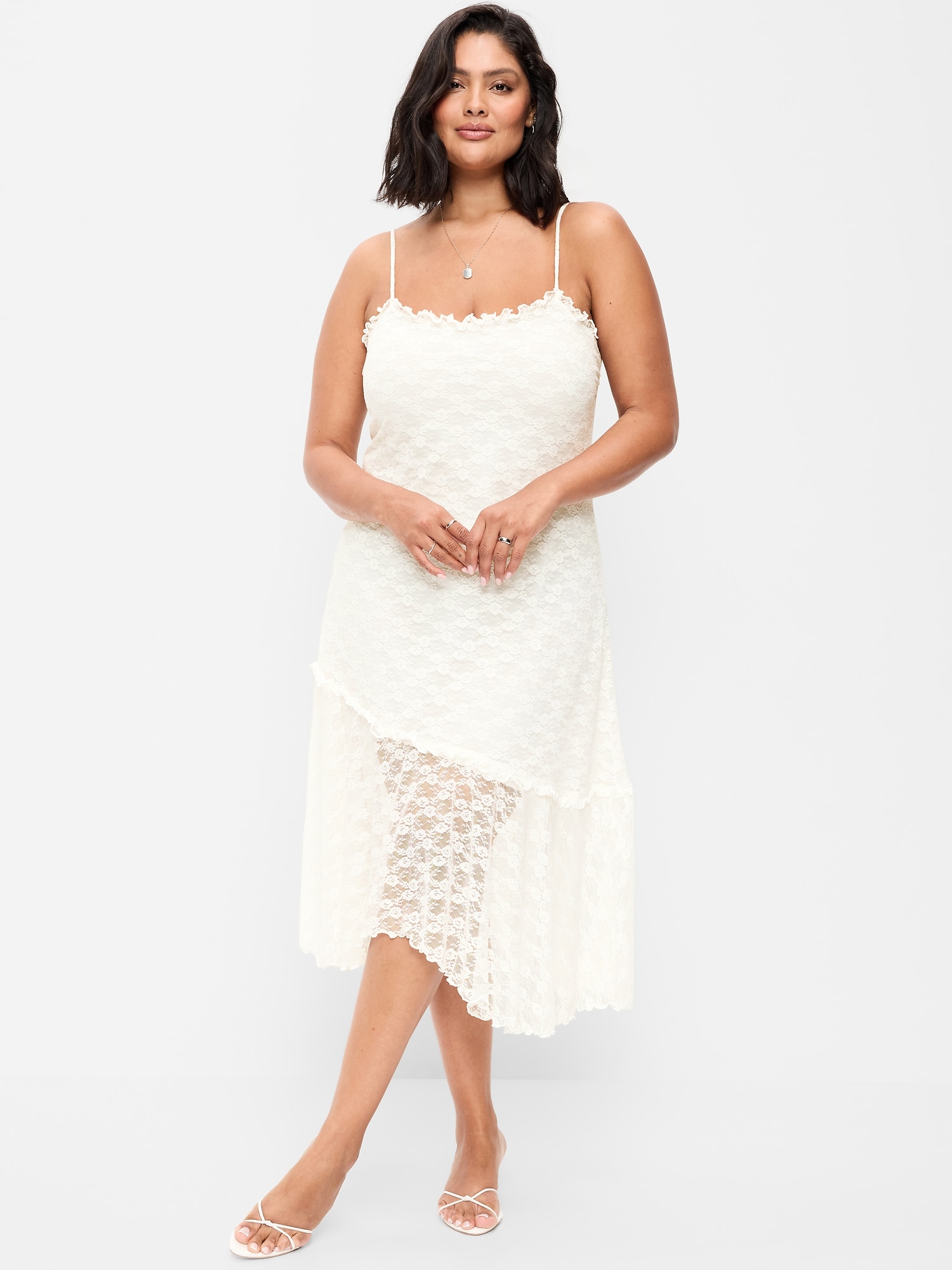 Fit & Flare Lace Midi Dress