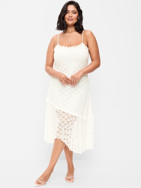 Fit & Flare Lace Midi Dress