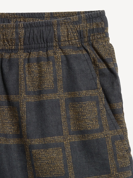 Image number 5 showing, Linen-Blend Jogger Shorts -- 7-inch inseam