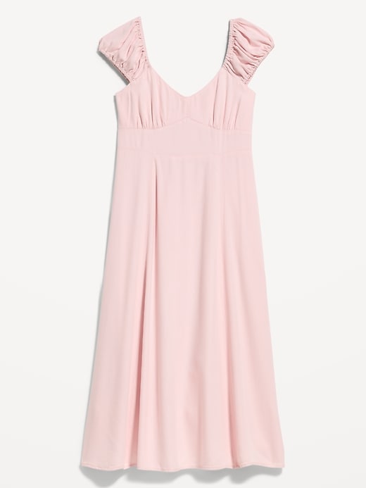 Image number 1 showing, Short-Sleeve Fit & Flare Midi Dress