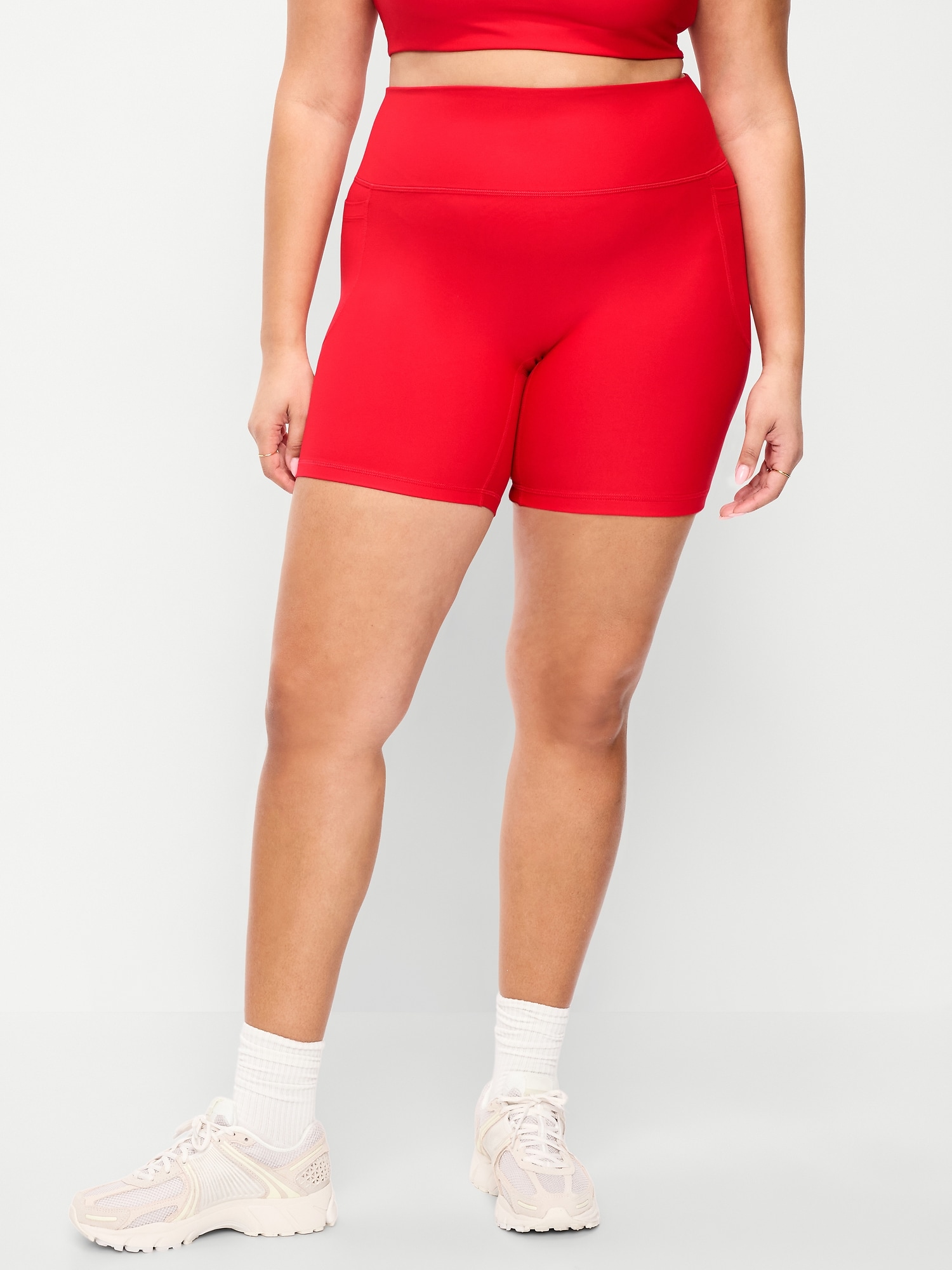 Extra-High Waisted PowerSoft Boundless Pocket Biker Shorts- 6-inch inseam