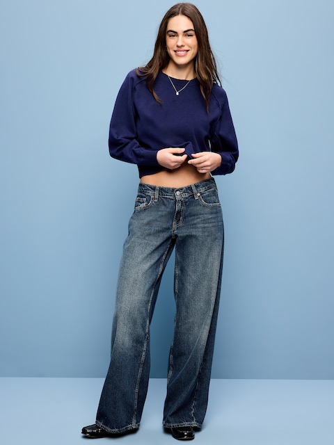 Low-Rise Baggy Wide-Leg Jeans