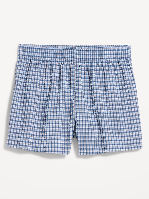 Image number 4 showing, Seersucker Boxer Pajama Shorts